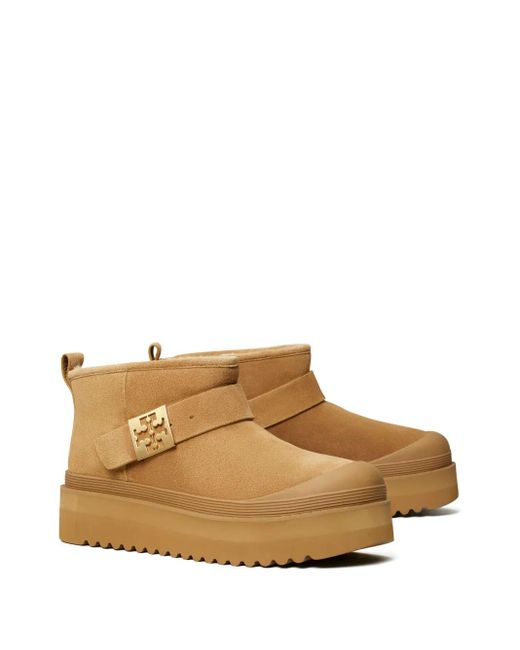 Tory Burch Brown Mellow Platform Boots