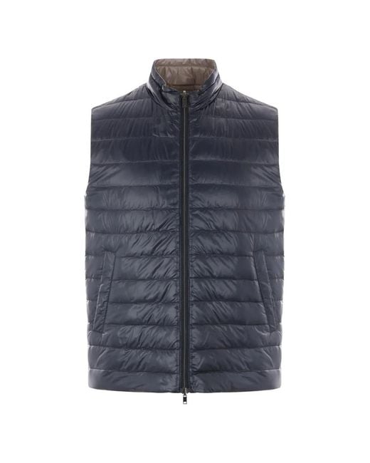 Chaleco Reversible Acolchado Herno de hombre de color Blue