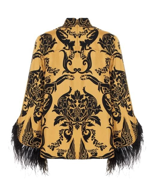 LaDoubleJ Metallic Silk Make An Exit Blouse