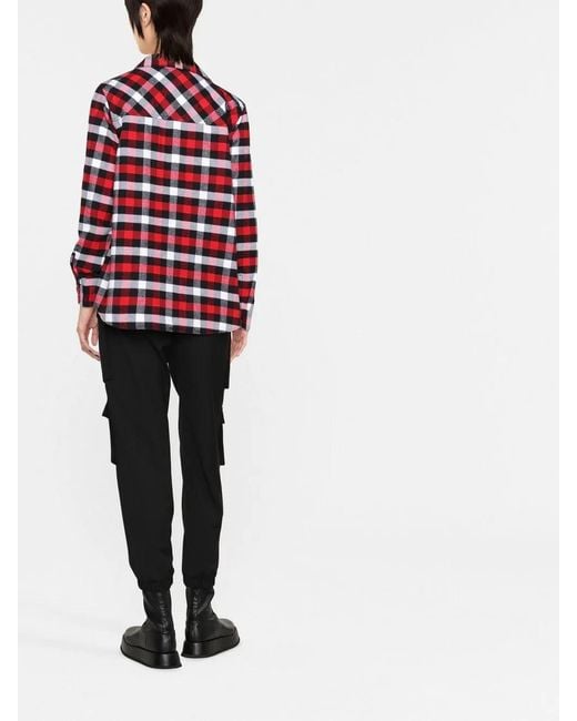 Woolrich Red Checked Long-Sleeved Shirt