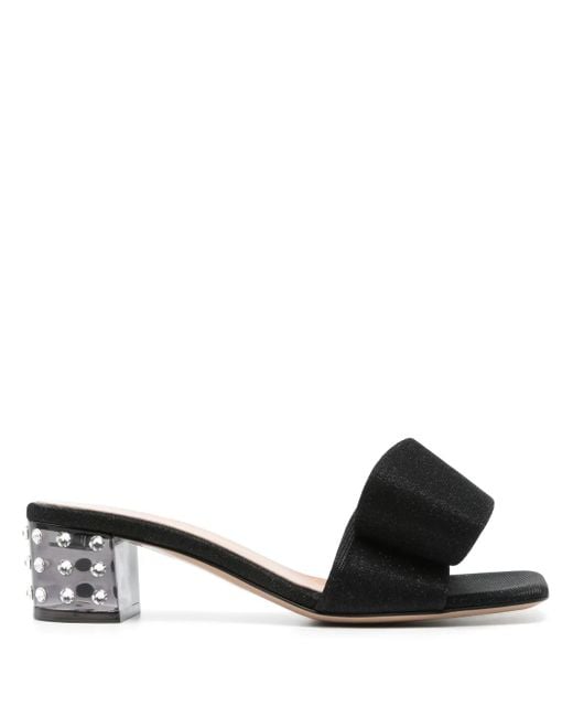 Gianvito Rossi Black 45Mm Flash Mules