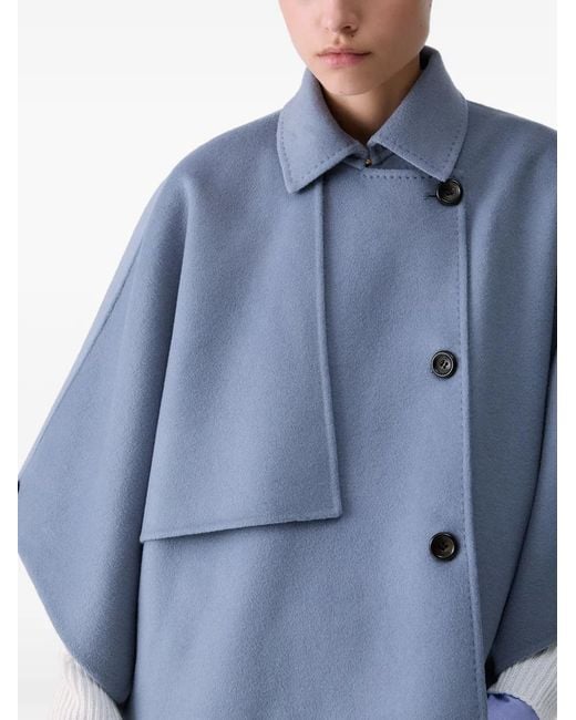 Liu Jo Blue Wool Cape