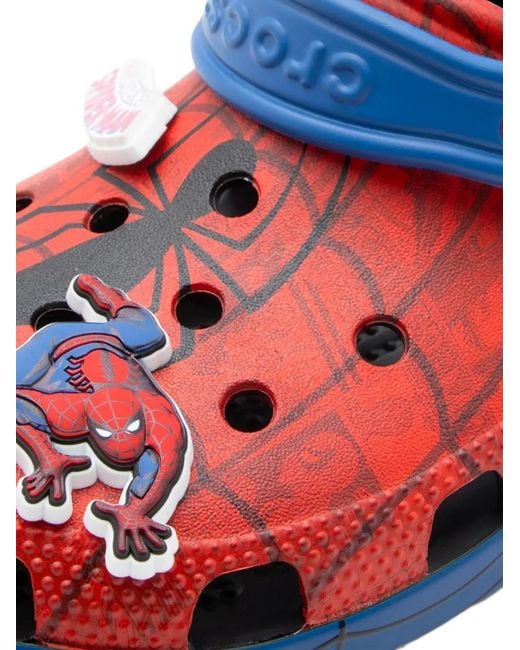 CROCSTM Blue Spiderman Web Classic Clogs for men