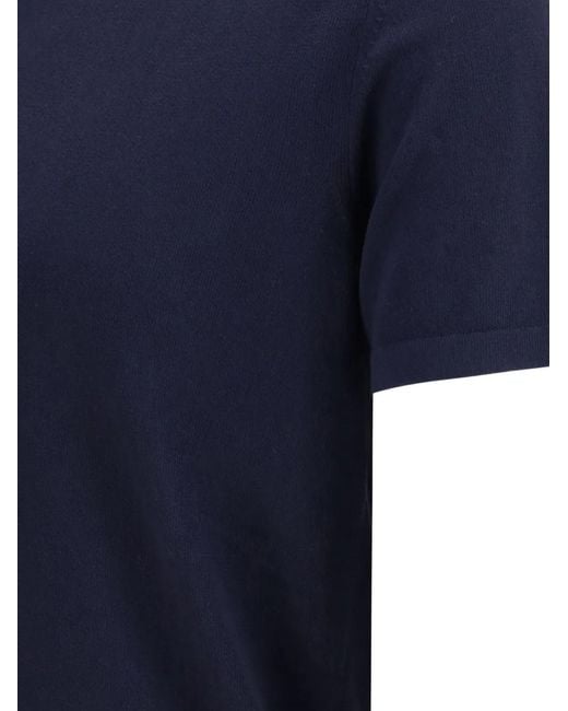 Brooksfield Blue Polo-Collar T-Shirt for men
