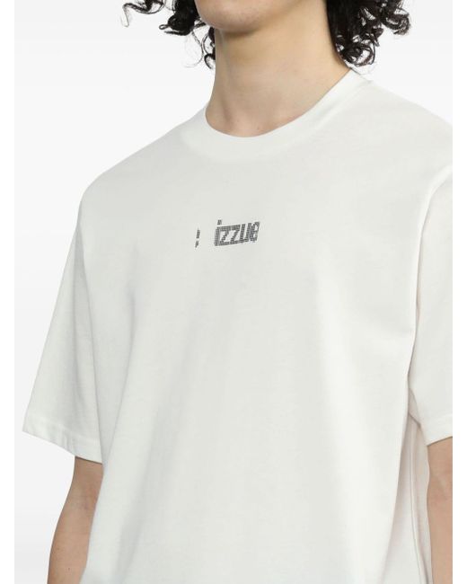 Izzue T-Shirt mit Logo-Print in White für Herren