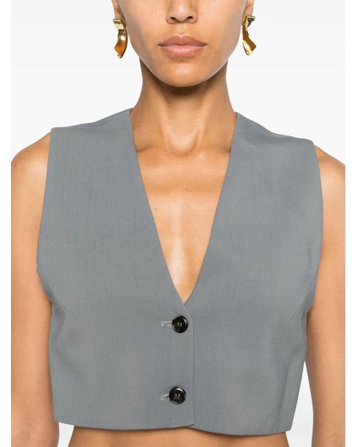 Chaleco Suree Nanushka de color Gray