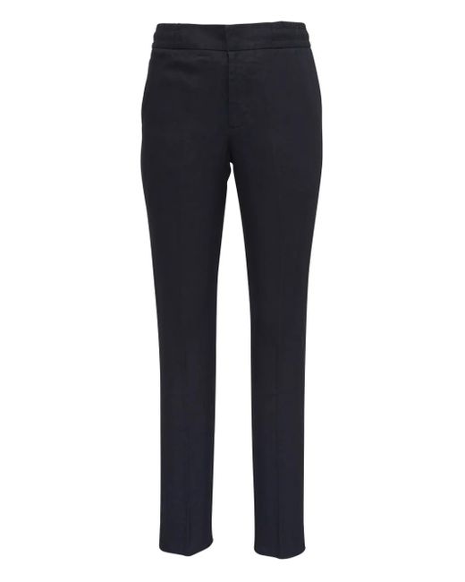 Orlebar Brown Blue Linen Straight-Leg Trousers for men