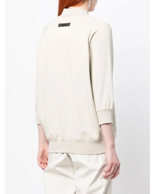 Fear Of God White Press-Stud Placket Sweatshirt