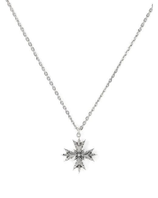 Emanuele Bicocchi Metallic Crest Sterling- Necklace