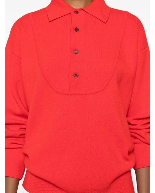 Jacquemus Trui Met Knopen En Polokraag in het Red