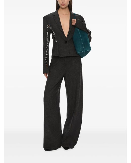 Christopher Esber Black Palmas Blazer