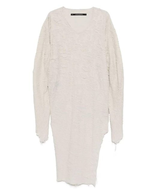 Top A Maniche Lunghe Fibroin di Julius in White da Uomo