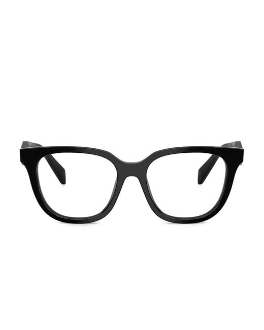 Prada Black Rectangle-Frames Glasses