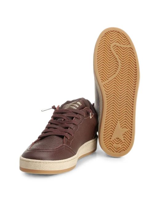 Golden Goose Deluxe Brand Brown Ball Star Leather Sneakers