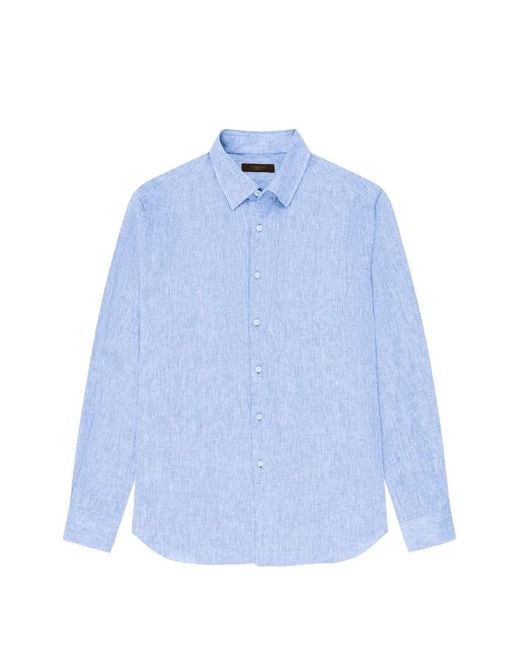 Slowear Blue Linen Shirt for men