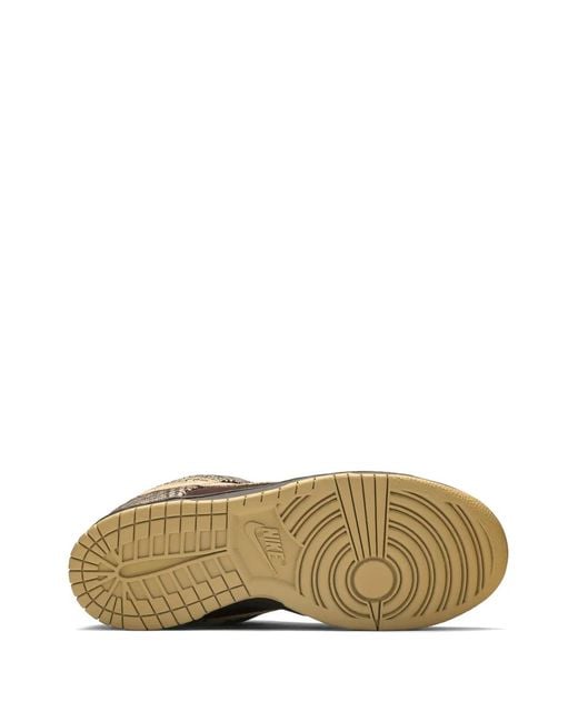Nike Brown Swoosh Lace-Up Sneakers