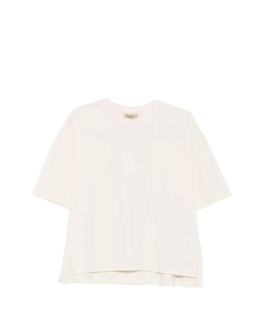 Woolrich White Solid Crew Neck T-Shirt