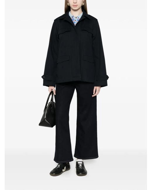 A.P.C. Black Flap-Pocket Jacket
