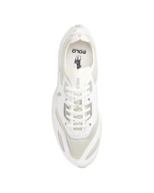 Polo Ralph Lauren White Leather Sneakers for men