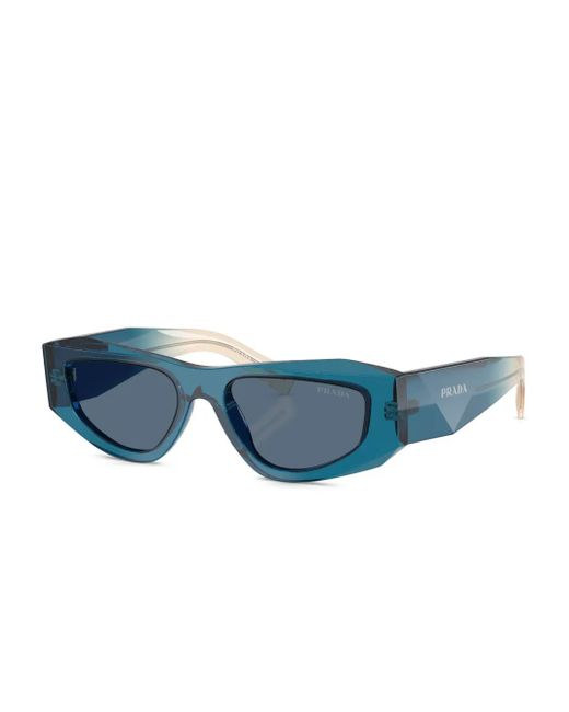 Prada Symbole Geometric-Frame Sunglasses in Blue for Men | Lyst display picture 1
