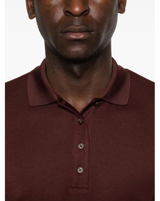 Entire studios Purple Long-Sleeve Polo Shirt