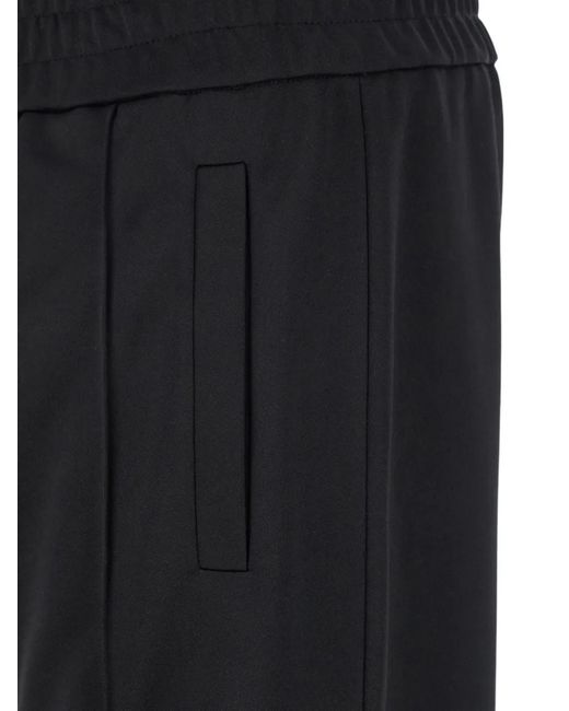 Palm Angels Blue Logo Pants for men