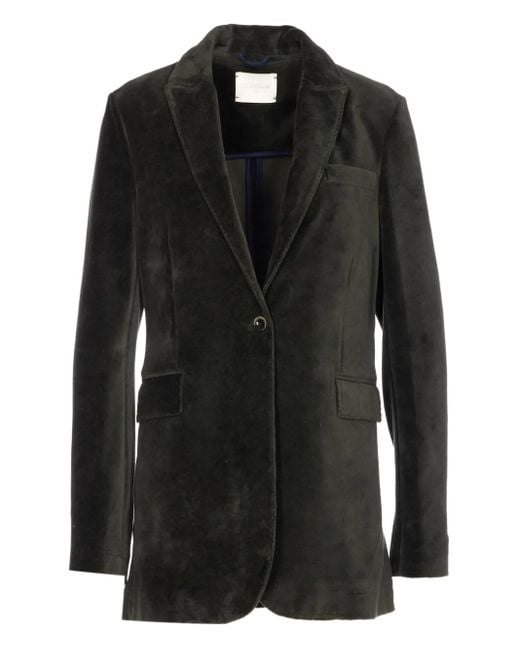 Veste En Velours À Simple Boutonnage Circolo 1901 en coloris Black