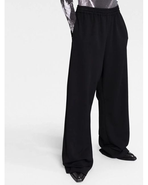 Balenciaga Black Wide-Leg Trousers