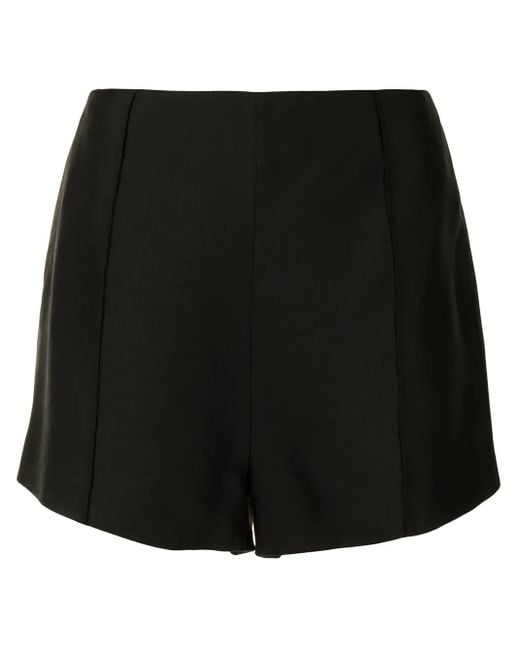 Macgraw Black Poet Pleat-Detail Shorts