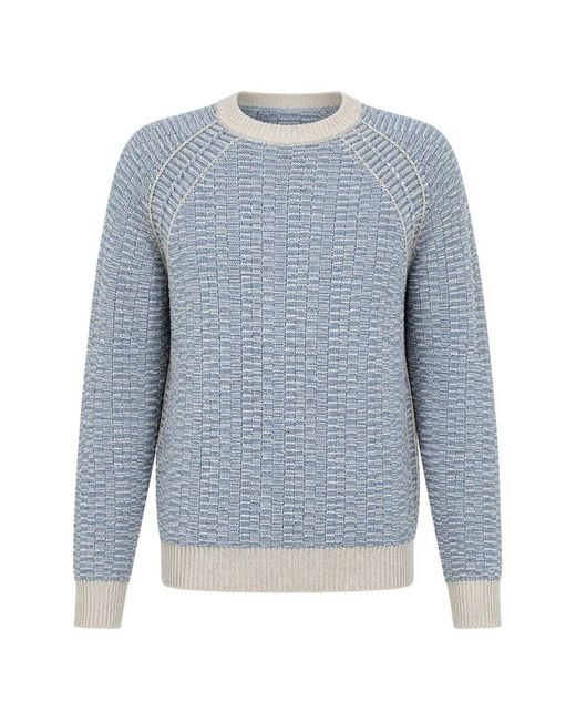 Roberto Collina Blue Pull À Manches Raglan for men