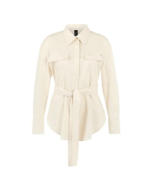 Marc Cain White Belted Blouse