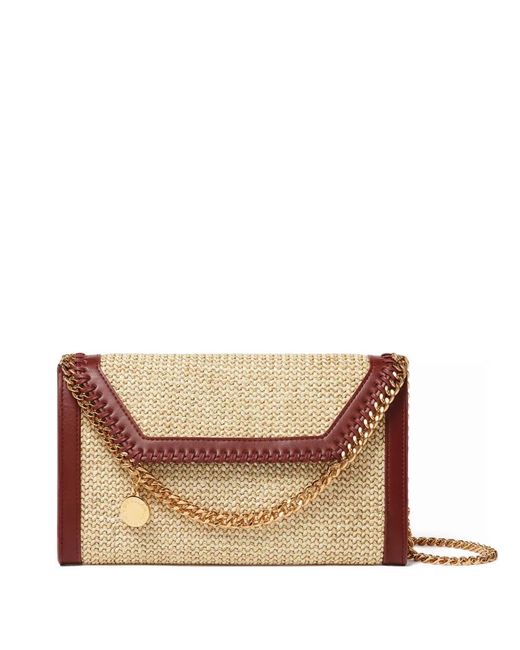 Stella McCartney Natural Falabella Raffia Crossbody Bag