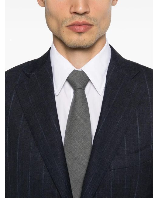 Canali Blue Pinstriped Suit for men