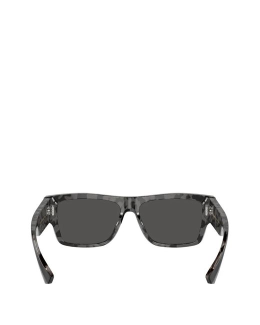 Dolce & Gabbana Gray Rectangle-Frame Sunglasses for men