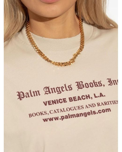 Palm Angels Metallic Logo Chain Necklace
