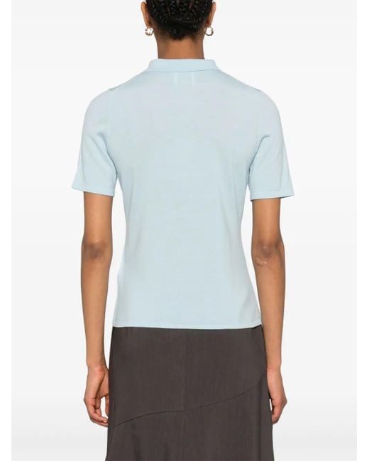Allude ウールトップ Blue