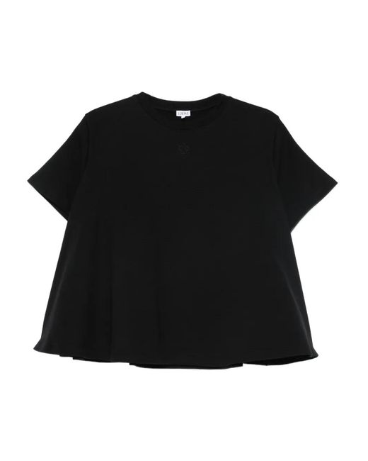 Loewe Black Trapeze Cotton T-Shirt