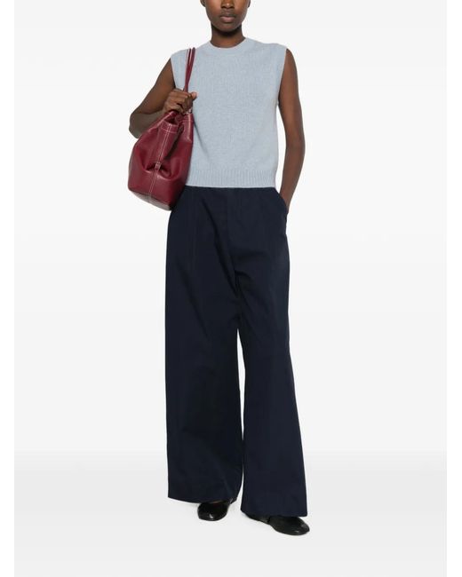 Bompard Blue Round-Neck Vest