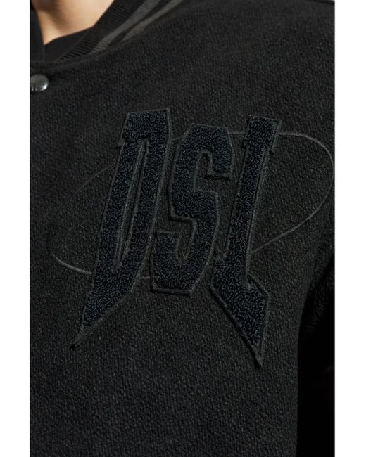 DIESEL Black Jacket L-Nyman for men