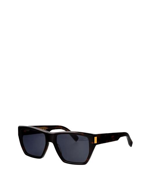 Dunhill Black Rectangle Sunglasses for men