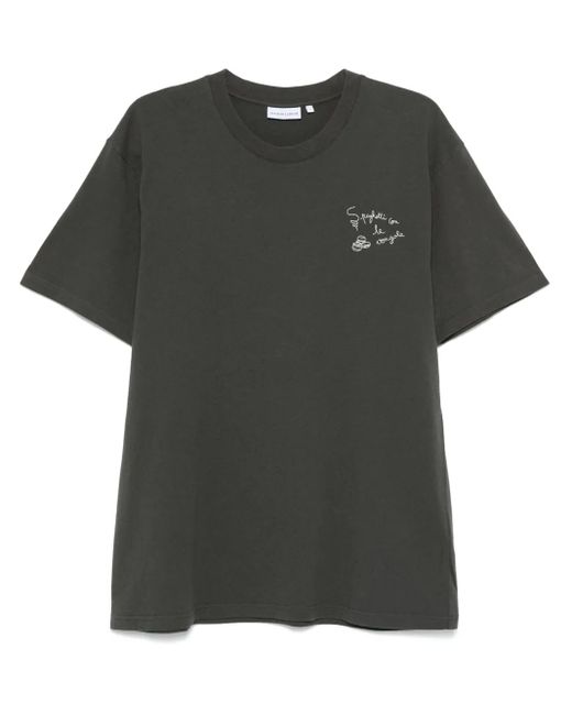 Maison Labiche Green Patureau Spaghetti T-Shirt for men