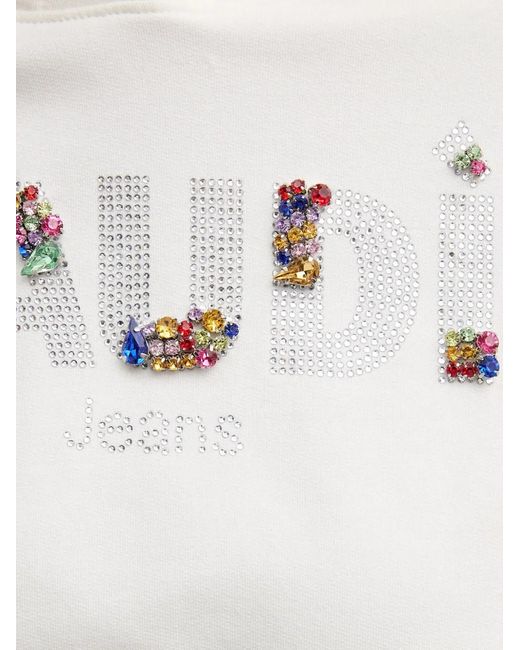 GAUDI White Logo Hoodie