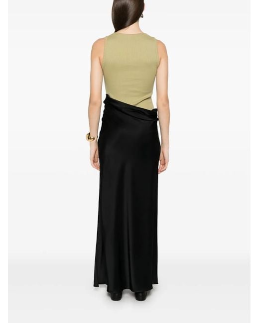 Nanushka Black Cobee Maxikleid