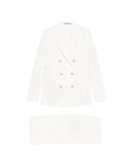 Tagliatore White Parigi Double-Breasted Blazer