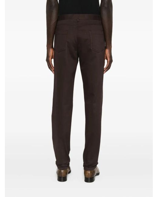Corneliani Black Cotton Trousers for men