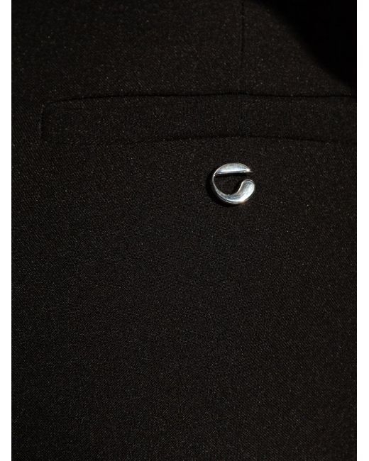 Pantalon droit à taille haute Coperni en coloris Black