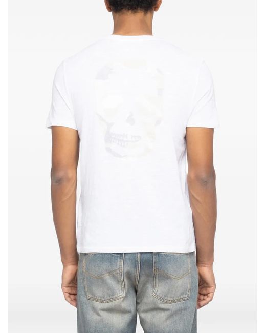 Zadig & Voltaire White Stockholm Chest-Pocket T-Shirt for men