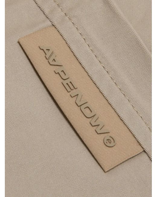 Aape By A Bathing Ape White Moonface-Patch Drawstring Chino Pants for men