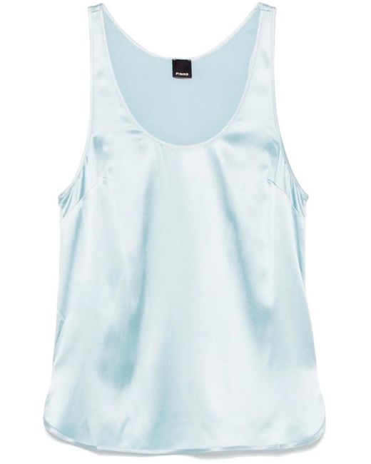 Top con escote en V Pinko de color Blue