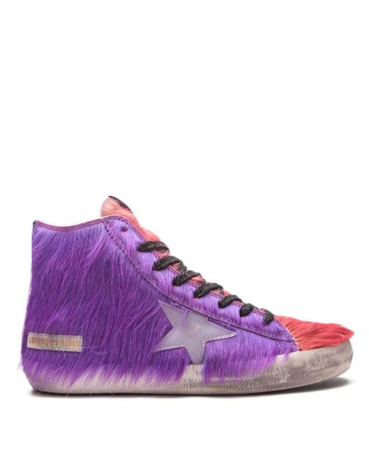 Golden Goose Deluxe Brand Purple Francy High-Top Sneakers
